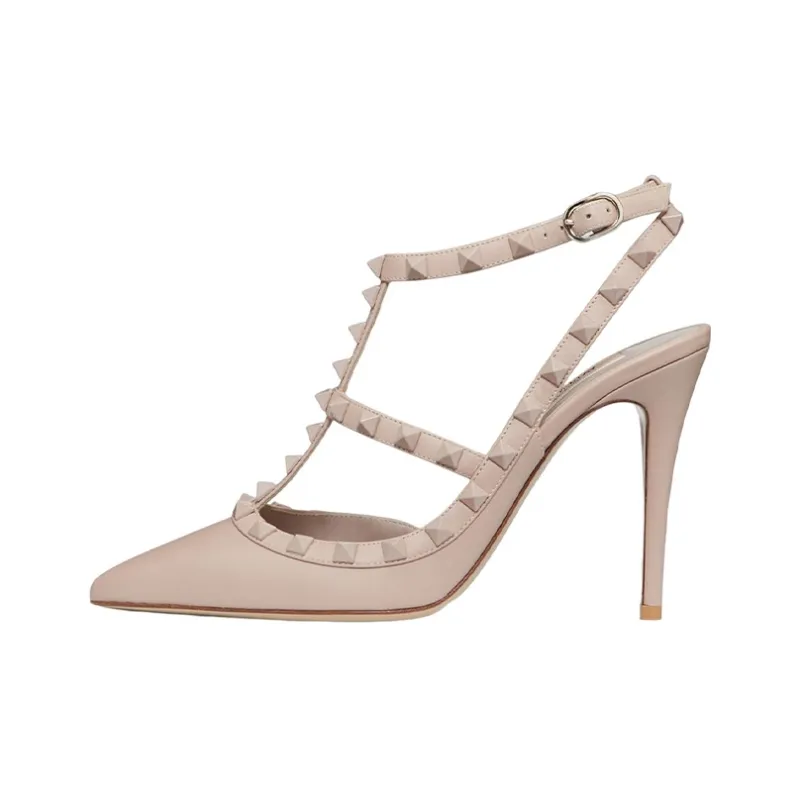 Valentino Garavani Rockstud 100mm Caged Pumps-0