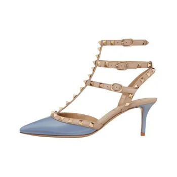 Valentino Rockstud Garavani Slim Heel High Heels 6.5cm Women's Blue