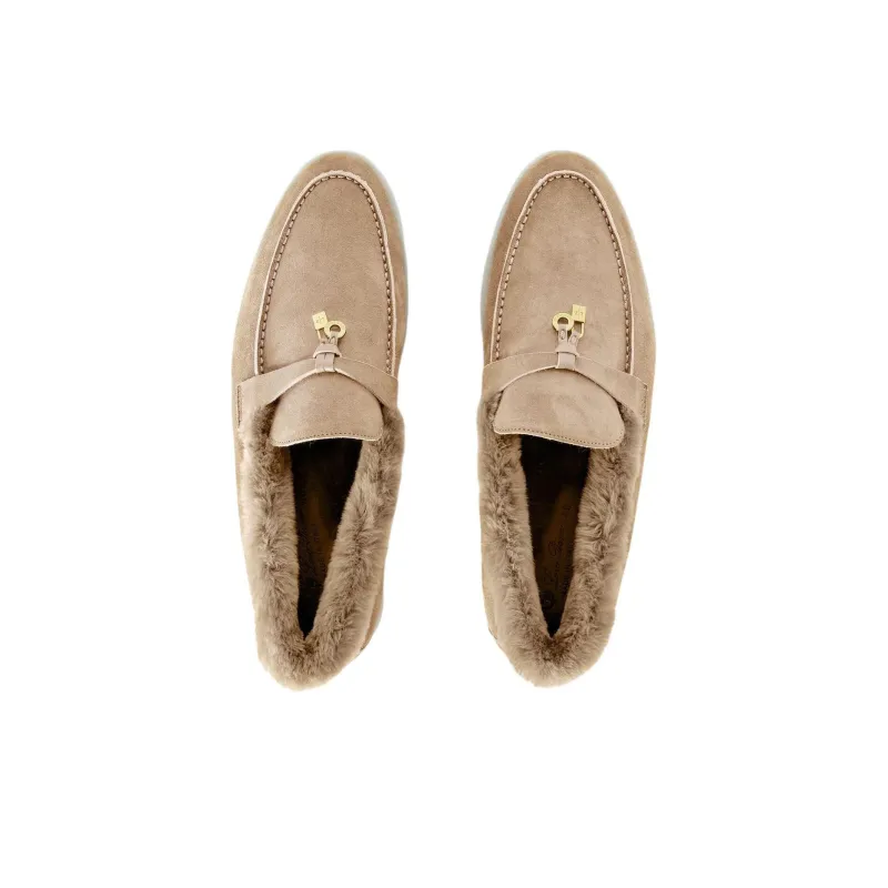Loro Piana Summer Charms Walk Loafers Women's Brown-4