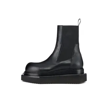 RICK OWENS/RO Beatle Turbo Cyclops Short Chelsea Boots Men's Black