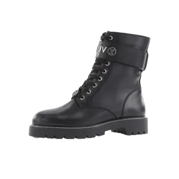 LOUIS VUITTON Territory Flat Ranger Boots 'Black With Silver Logo' Women's