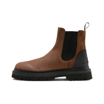 WOOLRICH Short Chelsea Boots Men's Dark Brown