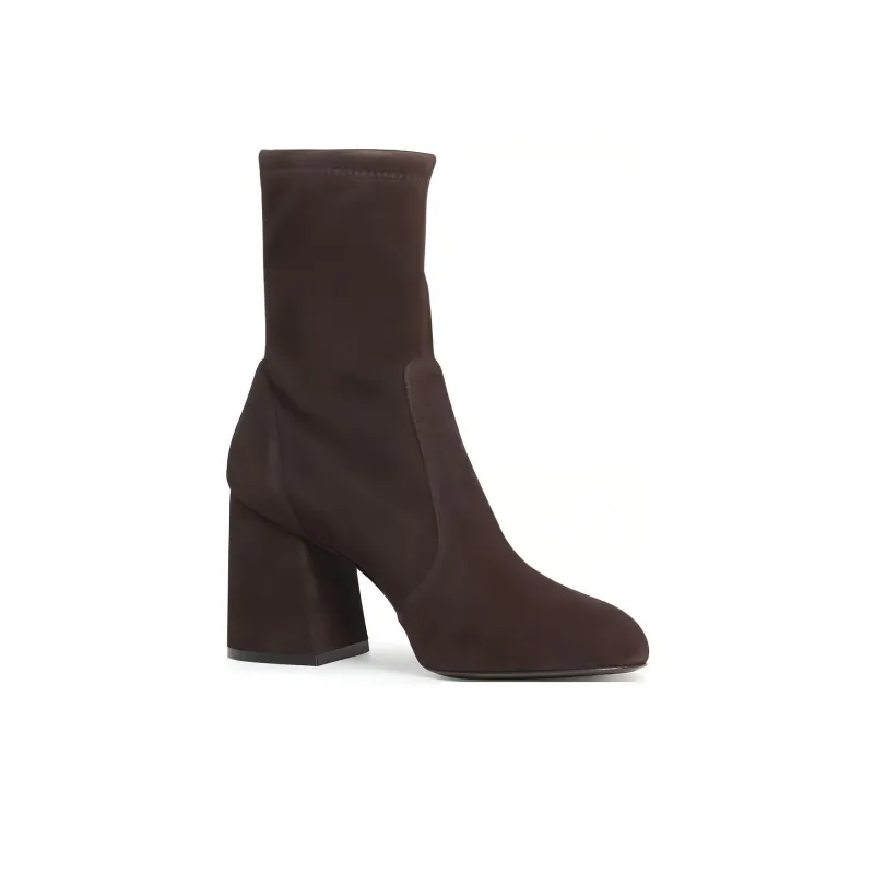 stuart weitzman Flareblock 85mm Suede Boots-2