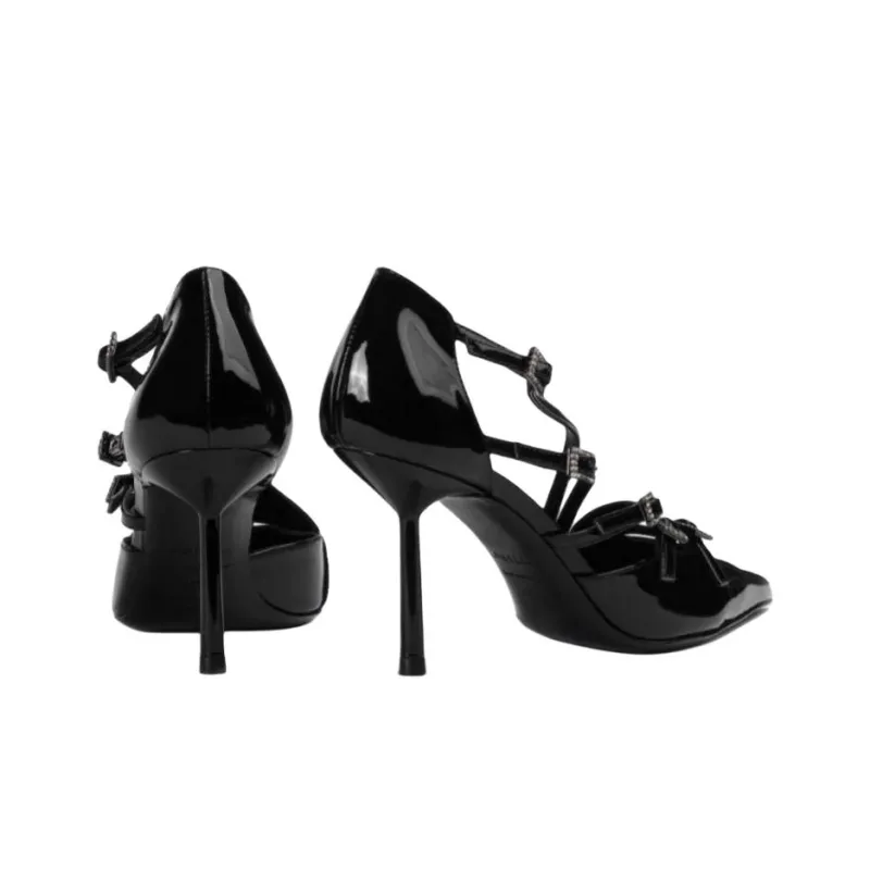 Le Silla Scarlet Slim Heel High Heels 12cm Women's Black-4