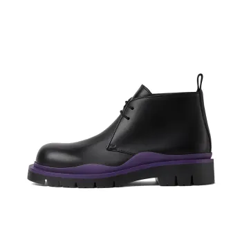 Bottega Veneta Tire Desert Boot Black Purple