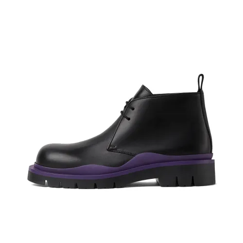 Bottega Veneta Tire Chelsea Boots Womens Black Blue