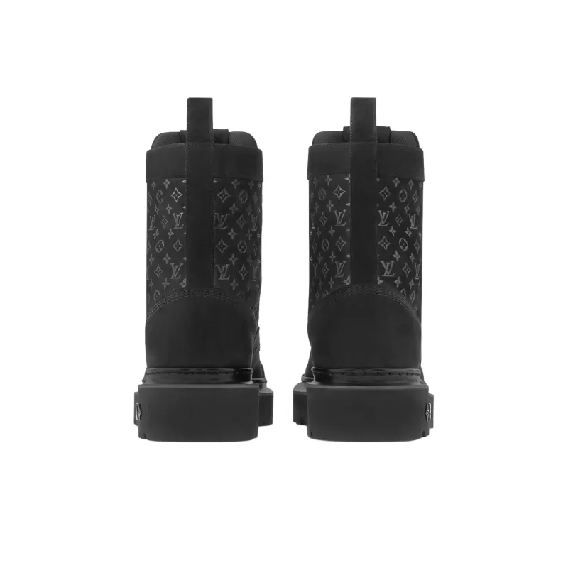 LOUIS VUITTON Ranger Ankle Boots Men's Black-3