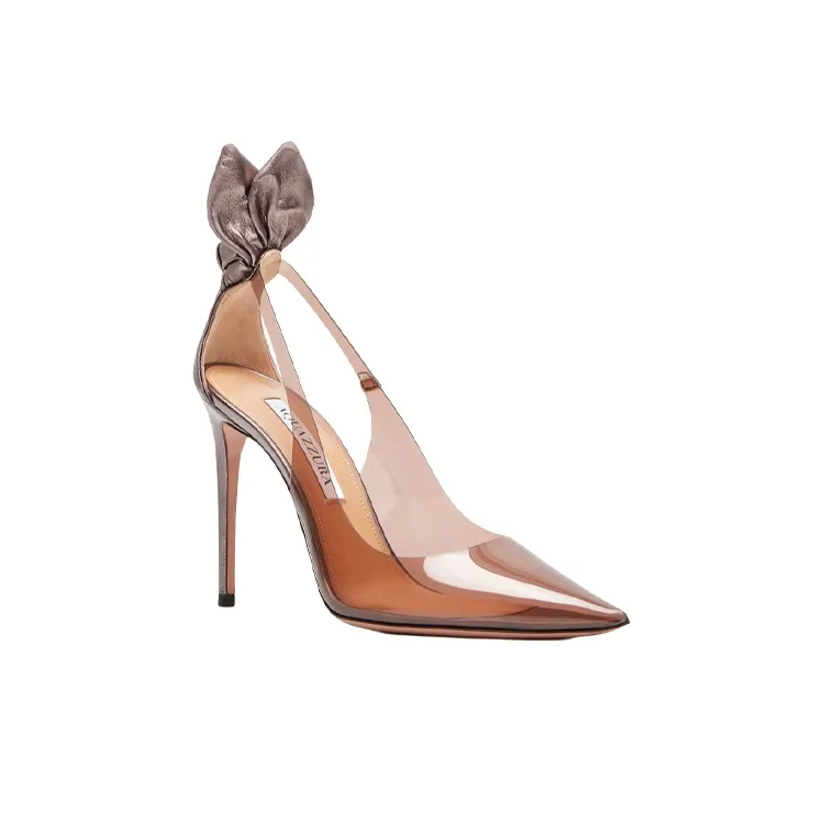 AQUAZZURA Slim Heel High Heels Women's Brown-1