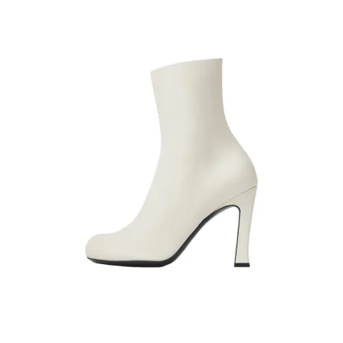 Bottega Veneta Nico Ankle Boots 10cm Women's White