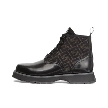 FENDI Leather Biker Boots