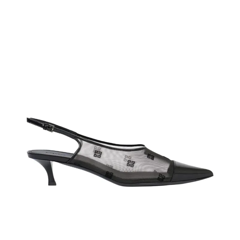 Givenchy 4G Logo High Heels 7.5cm Women's Black-1
