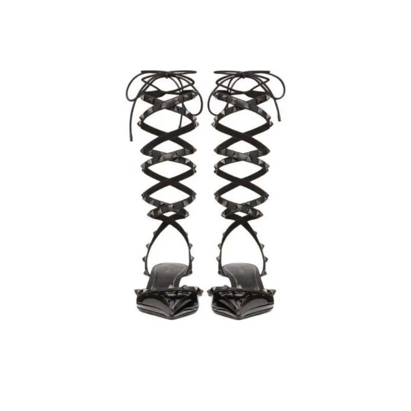 Valentino Garavani Rockstud 50mm Patent-leather Pumps-3
