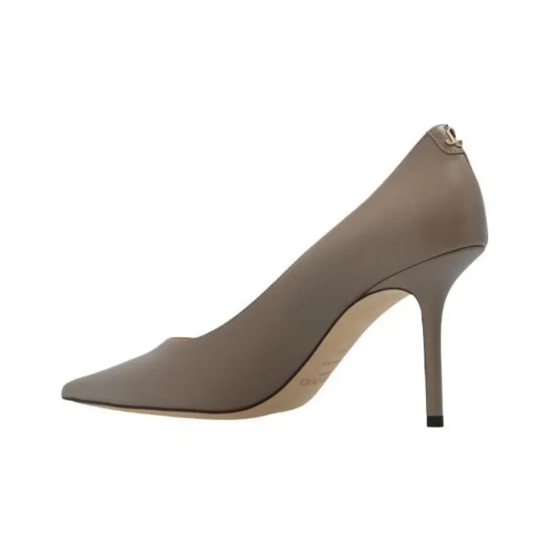 Jimmy Choo Love' Slim Heel High Heels 9cm Women's Beige-4