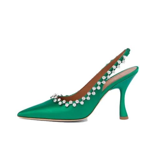 Malone Souliers Slim Heel High Heels 9cm Women's Green
