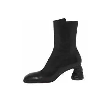 Alexander McQueen Crush Side Zip Ankle Boots Women's