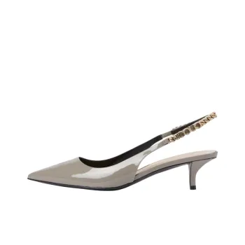 GUCCI Signoria High Heels 4.5cm Women's Light Gray