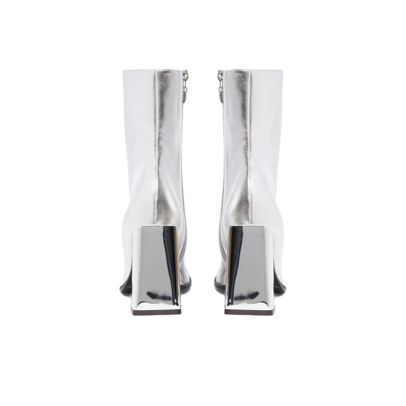 Carel Ankle Boots 9.5cm Women's Silver-3