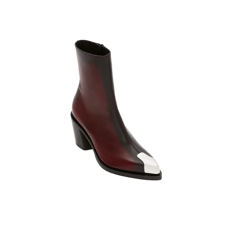 Alexander McQueen Ankle Boots Women's Dark Red-1