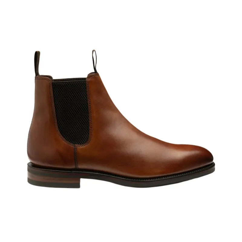 LOAKE Emsworth Short Chelsea Boots Men's Umber-1