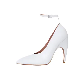 Alaia Slim Heel High Heels 9.5cm Women's White