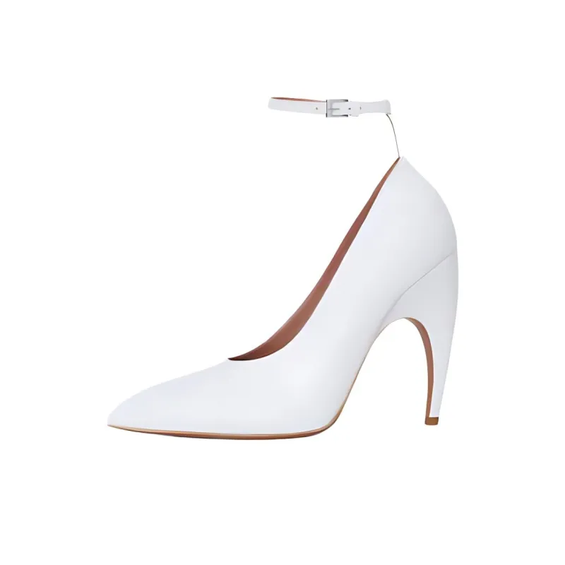 Alaia Slim Heel High Heels 9.5cm Women's White-0