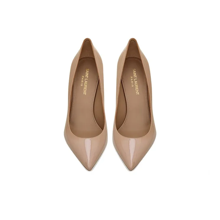SAINT LAURENT Pointed Toe Slip On Pumps-3