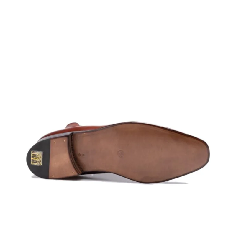 Enzo Bonafe Crew Chelsea Boots 3cm Men's Brown-4
