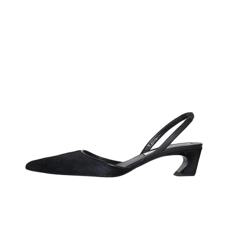 Acne Studios Chunky Heel High Heels 4.5cm Women's Black-0