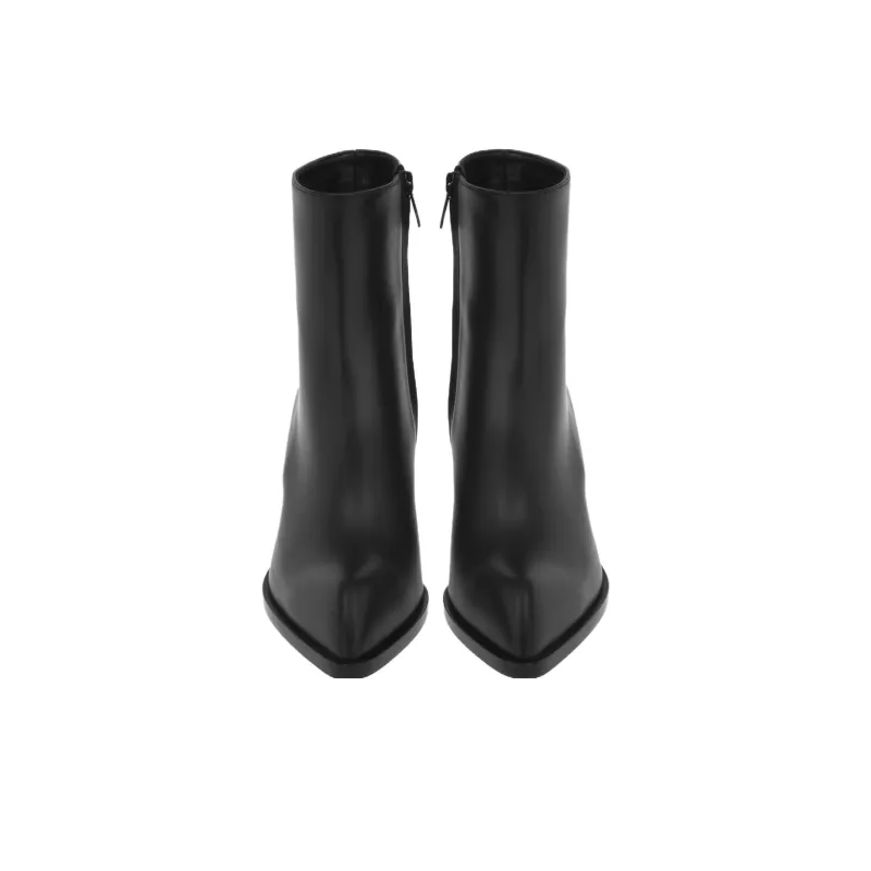 GIANVITO ROSSI Wednesday Leather Ankle Boots-3