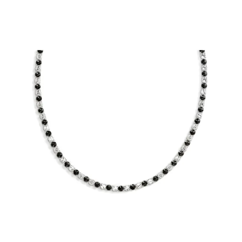 CARTIER Platinum Diamond Necklaces Women's Black White-0