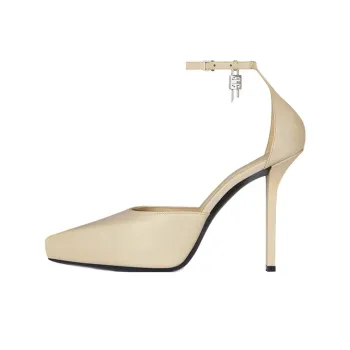 Givenchy G Lock Slim Heel High Heels 11cm Women's Beige