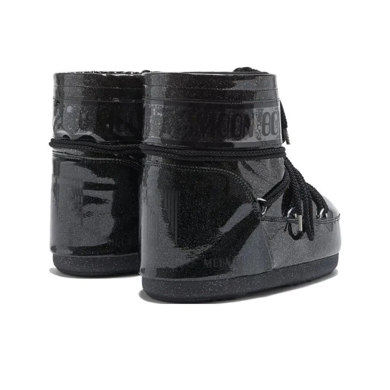 Moon Boot Icon Low Glitter Lace Up Boots-2
