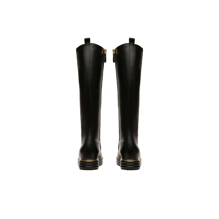 BALLY Lace-up Knee-high Boots-3