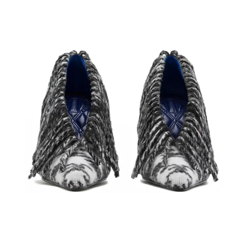 Burberry Sweep 100mm Checked Pumps-3