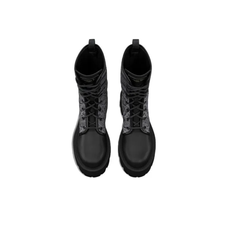 DIOR D-Major Ankle Boots Women's Black-3