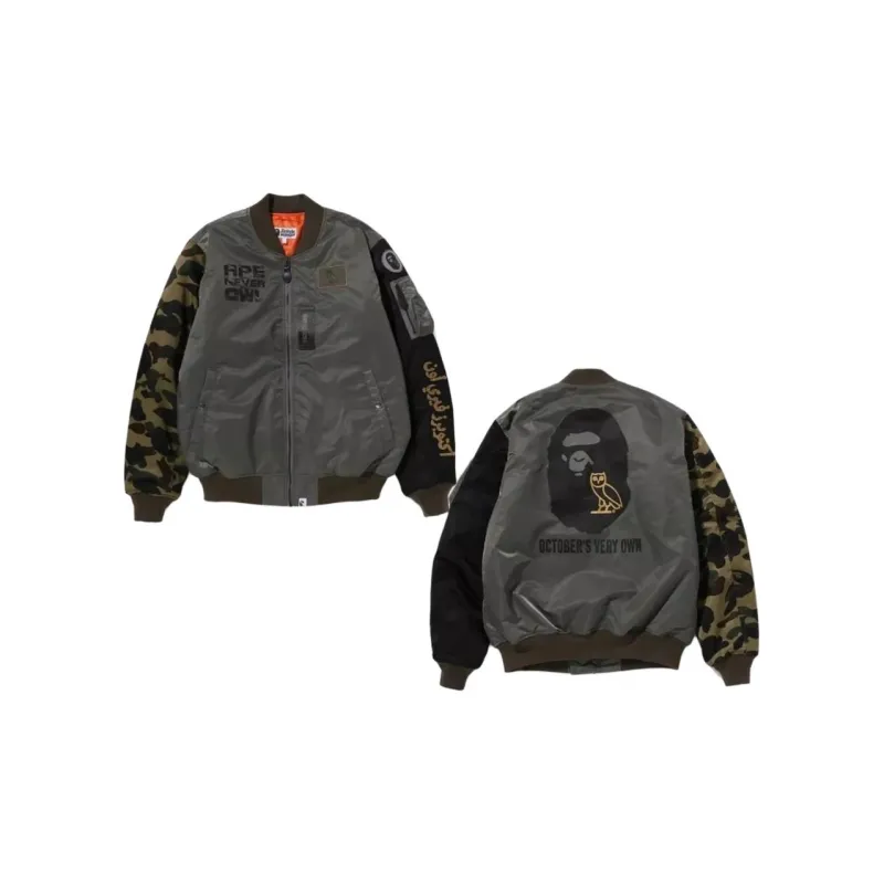 Bape X Ovo Loose Fit MA 1 Jacket-2