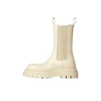 Bottega Veneta Tire Short Chelsea Boots 5.5cm Men's Beige