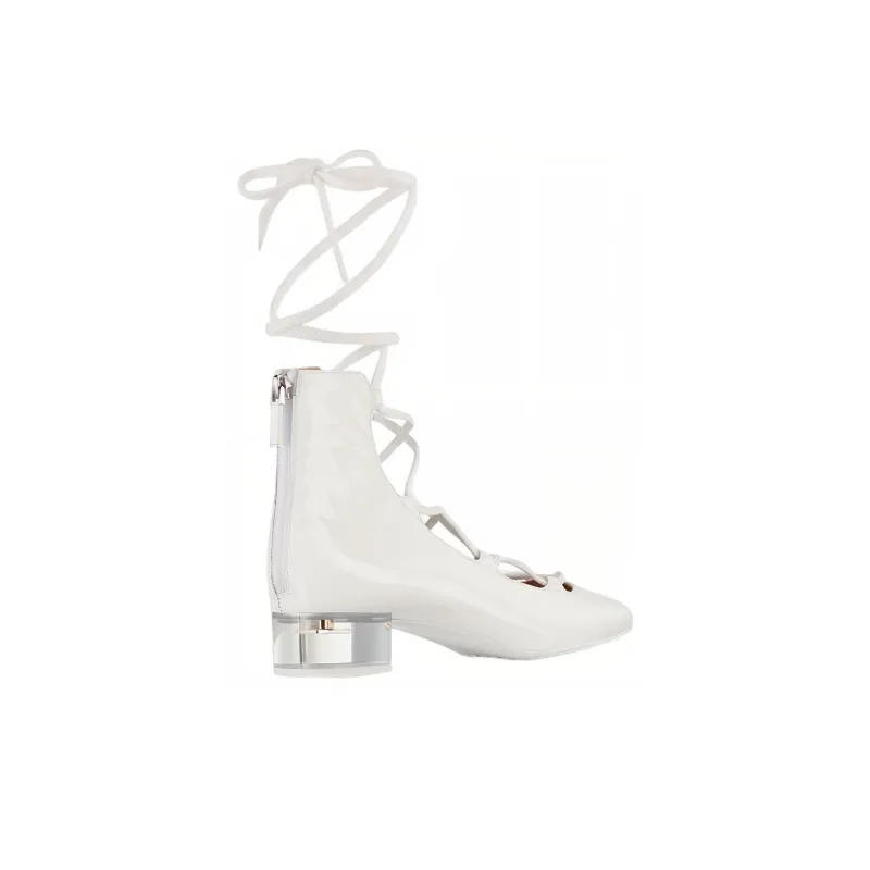 DIOR Arty Ankle Boots 3cm Women's White-2