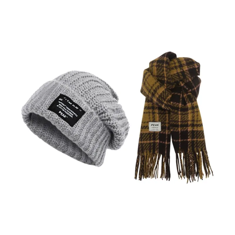 PEAK Polyester Knit Scarves Unisex-5
