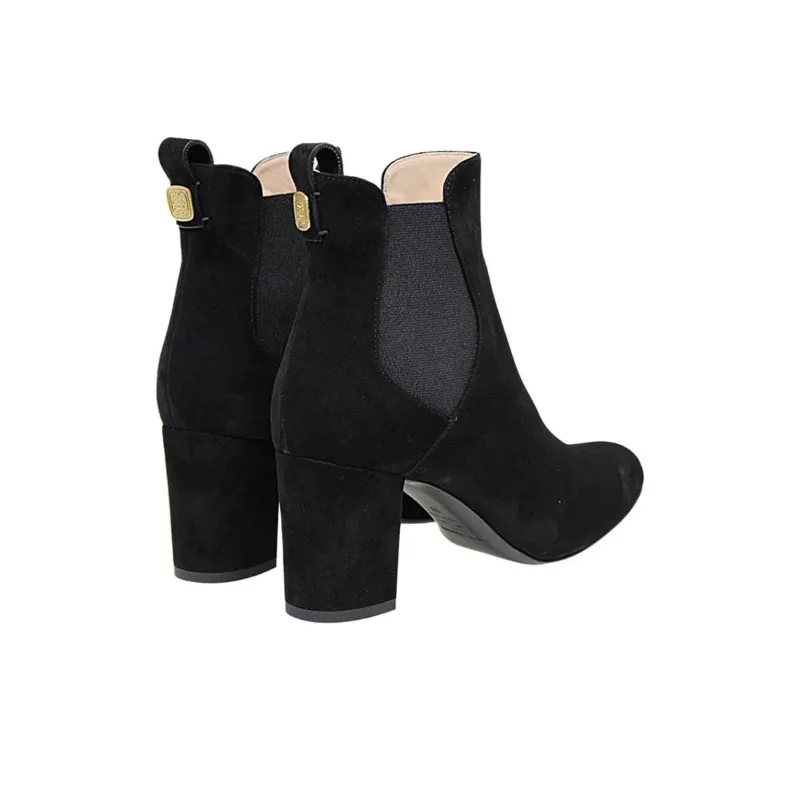 INES DE LA FRESSANGE Short Chelsea Boots 7cm Women's Black-3