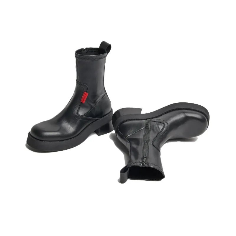 MIISTA Ankle Boots 6cm Women's Black-2