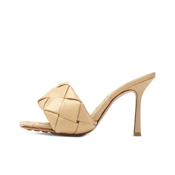 Bottega Veneta Lido Slim Heel High Heels 9cm Women's Sucrose