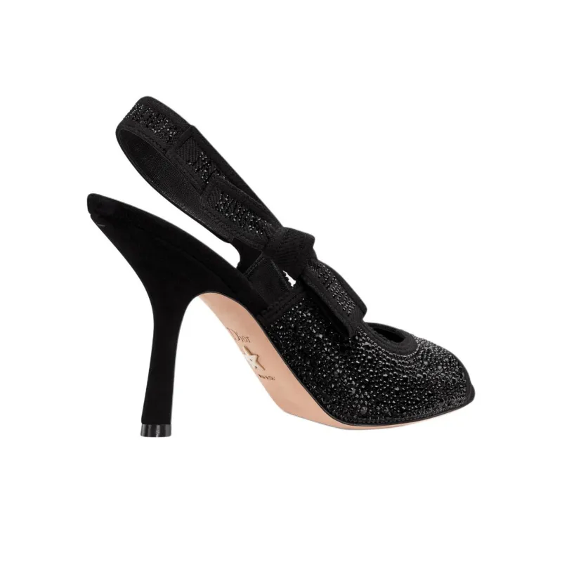 DIOR J'Adior High Heels 10cm Women's Black-3