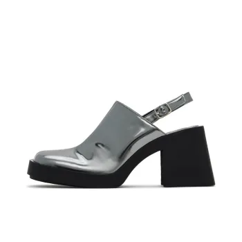 JUSTINE CLENQUET RAF Chunky Heel High Heels 8cm Women's Silver