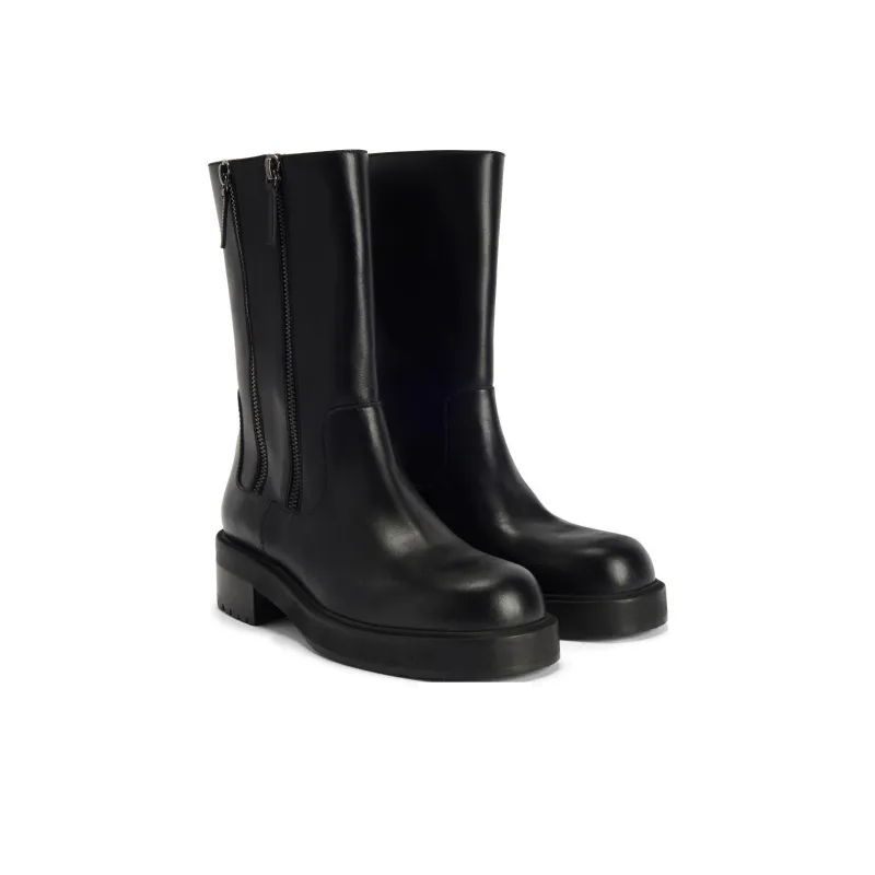 Giuseppe Zanotti Faustus Leather Mid calf Boots-2