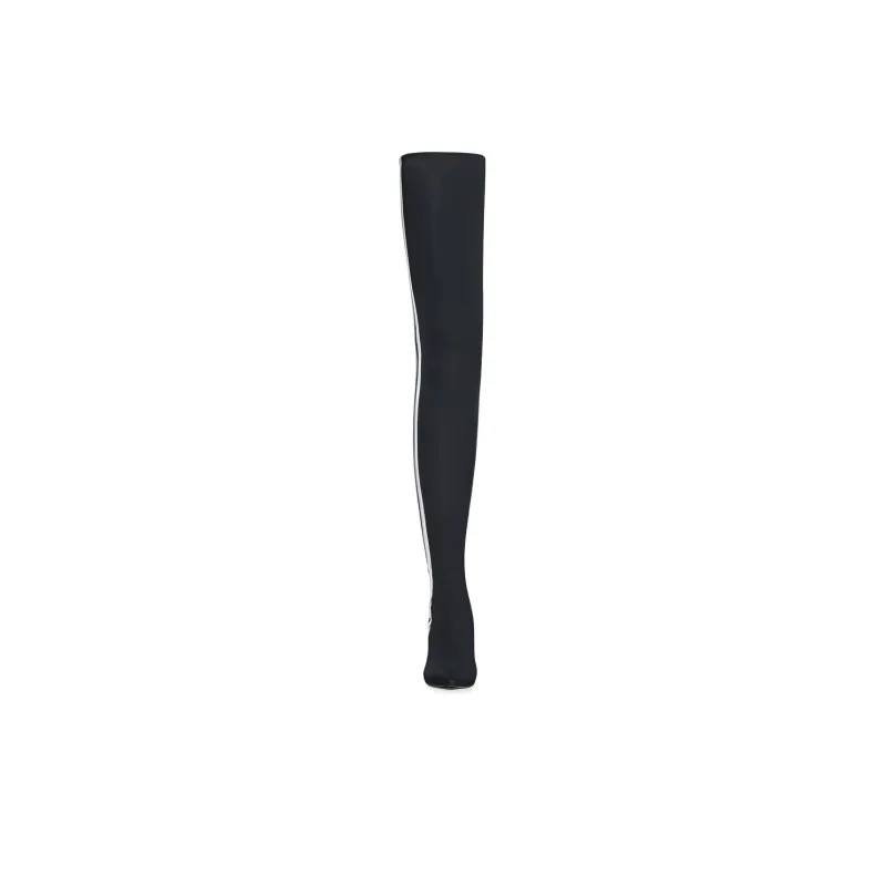Balenciaga X Adidas Knife Over The Knee Boots 'Black White' Women's-2
