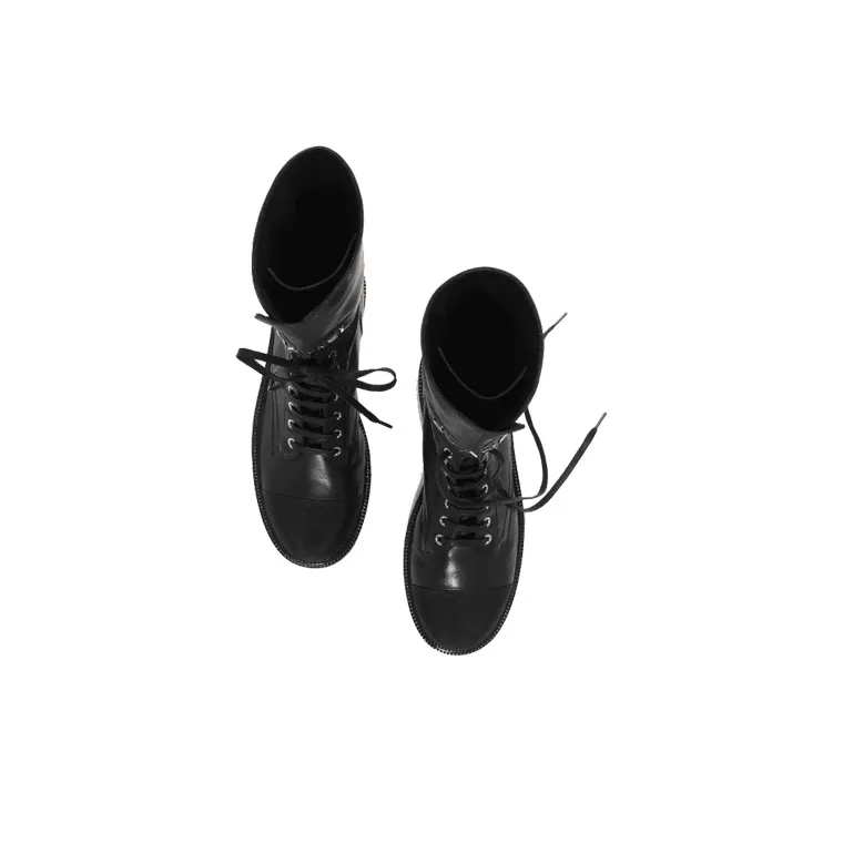 CHANEL Martin Boot Women's Black-3