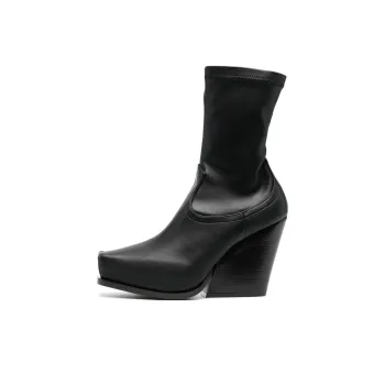 Stella McCartney Side Zipped Cowboy Stretch Ankle Boots Women's
