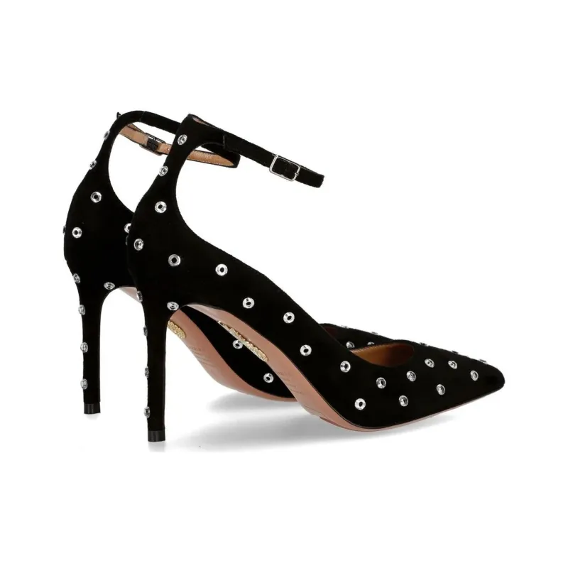 AQUAZZURA Love Affair Slim Heel High Heels 8.5cm Women's Black-4