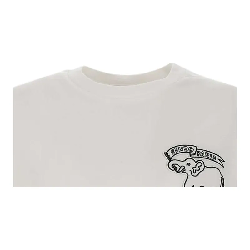 KENZO Elephant Flag Classic Crewneck T Shirt-3